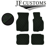 GREEN DIAMOND STITCH VINYL 4X TAILORED FLOOR CARPETS FOR MITSUBISHI EVO 4 5 6