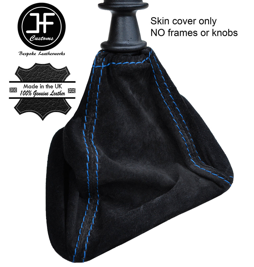 BLUE STITCHING REAL SUEDE GEAR GAITER FITS MERCEDES SPRINTER W906 2006-2015