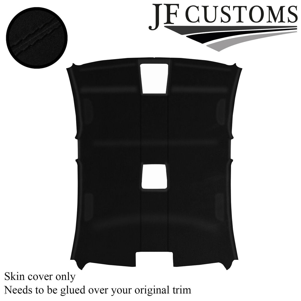 BLACK STITCH LUXE SUEDE ROOF HEADLINER COVER FOR BMW 3 SERIES E90 SALOON