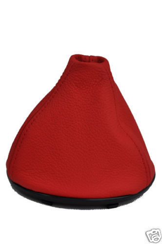 FITS SUZUKI SWIFT 2005-2010 LEATHER GEAR GAITER RED NEW CUSTOM NEW MADE IN UK