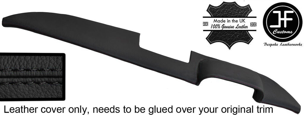 BLACK STITCH TOP DASH DASHBOARD PAD LEATHER COVER FITS MERCEDES W108 W109 66-72