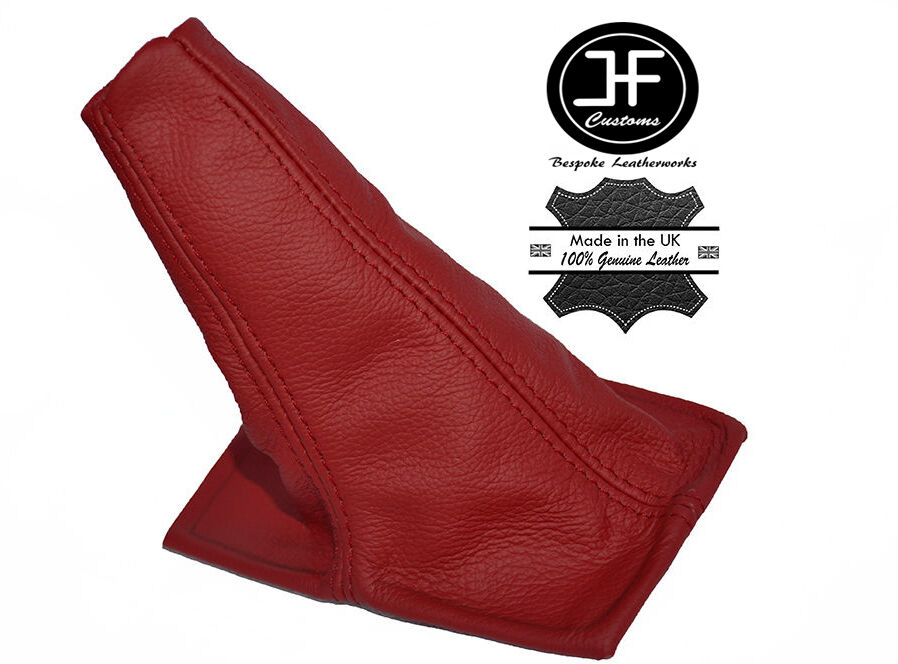 DARK RED LEATHER MANUAL GEAR STICK GAITER FITS TOYOTA CELICA ST20 AT20 94-99