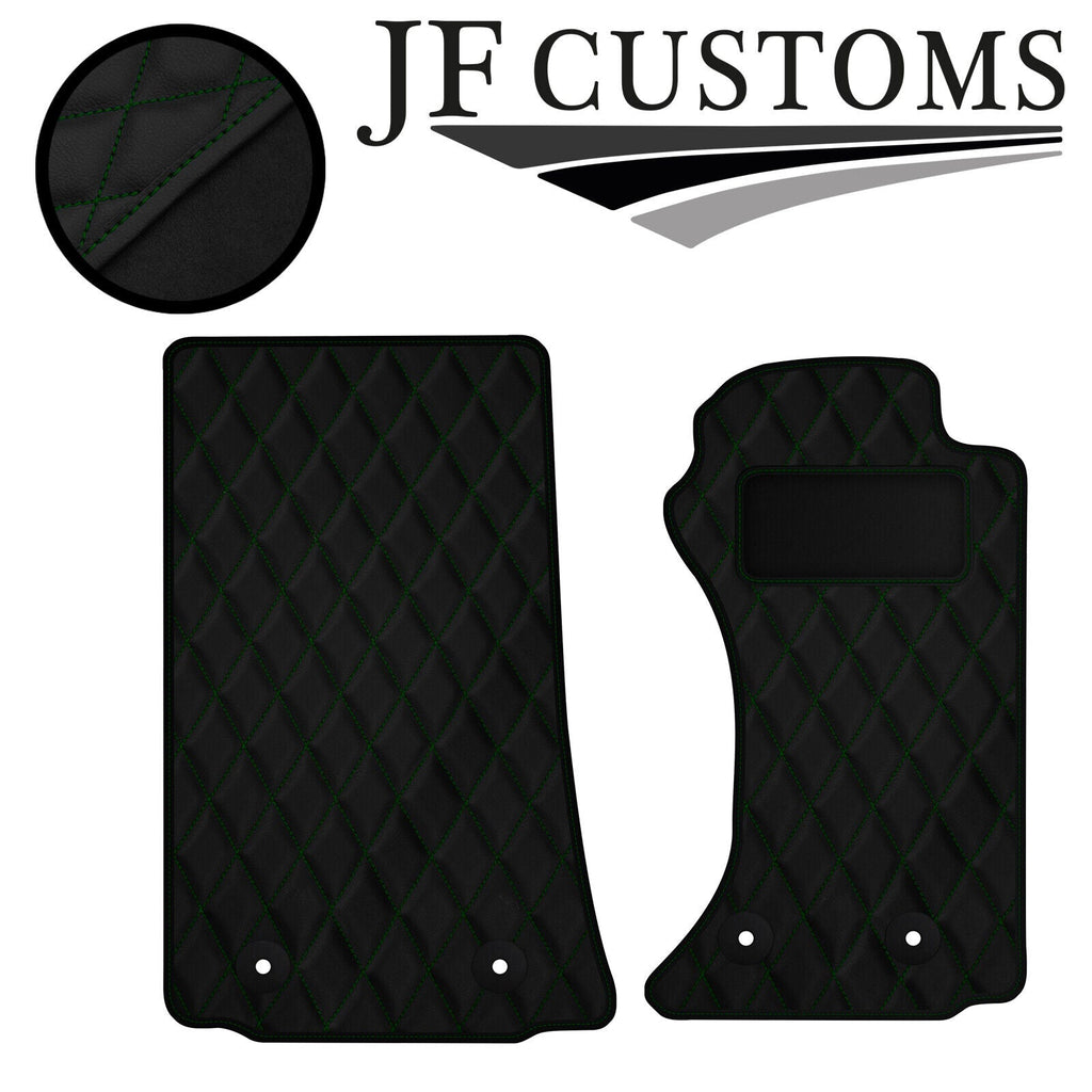 D GREEN DIAMOND VINYL 2X TAILORED FLOOR CARPETS FOR MAZDA MX5 MK3 06-14 JF1