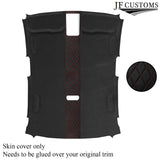 DSG2 D RED STITCH D GREY LUXE SUEDE HEADLINER COVER FOR AUDI A3 RS3 13-20 SALOON