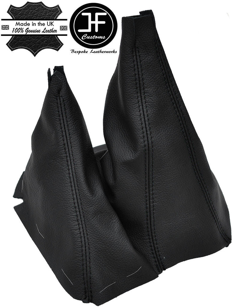 BLACK STITCH MANUAL GEAR & HI LOW LEATHER GAITER FITS MAZDA BT-50 2006-2011