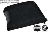 BLACK STITCHING SLIDING ARMREST REAL SUEDE  COVER FITS BMW E39 1996-2003