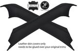 BLACK STITCH 2X A PILLAR LEATHER COVERS FOR PORSCHE BOXSTER 986 96-04 STYLE 2
