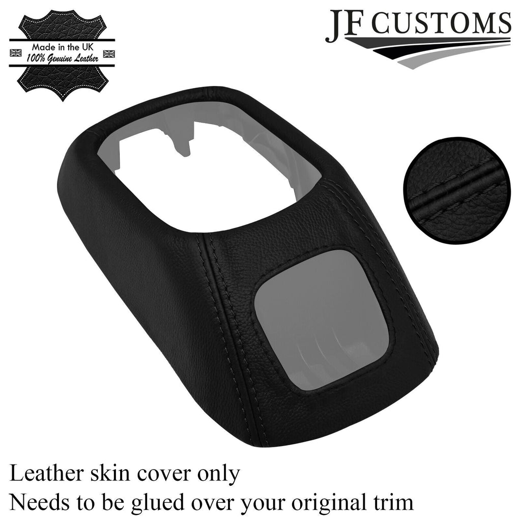 BLACK STITCH GEAR SURROUND LEATHER COVER FOR HYUNDAI STAREX MK1 H-1 H200 97-06