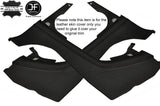 BLACK STICH 2X REAR QUARTER PANEL LEATHER COVERS FITS BMW E46 CONVERTIBLE