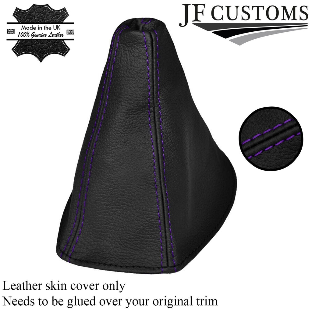 PURPLE STITCHING MANUAL LEATHER GEAR GAITER SHIFT BOOT FITS PONTIAC GTO 04-06