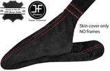 RED STITCHING REAL SUEDE HANDBRAKE GAITER FITS ALFA ROMEO GT 2003-2010