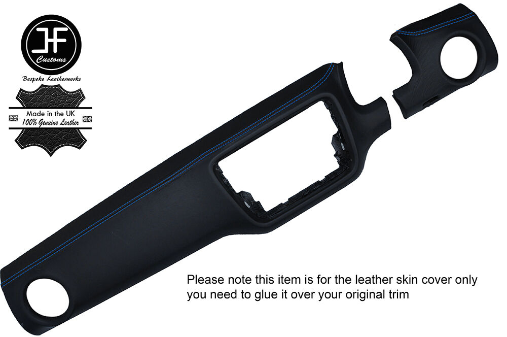 BLUE STITCH TWO PIECE DASH KIT LEATHER COVERS FITS VW UP SEAT MII SKODA CITIGO