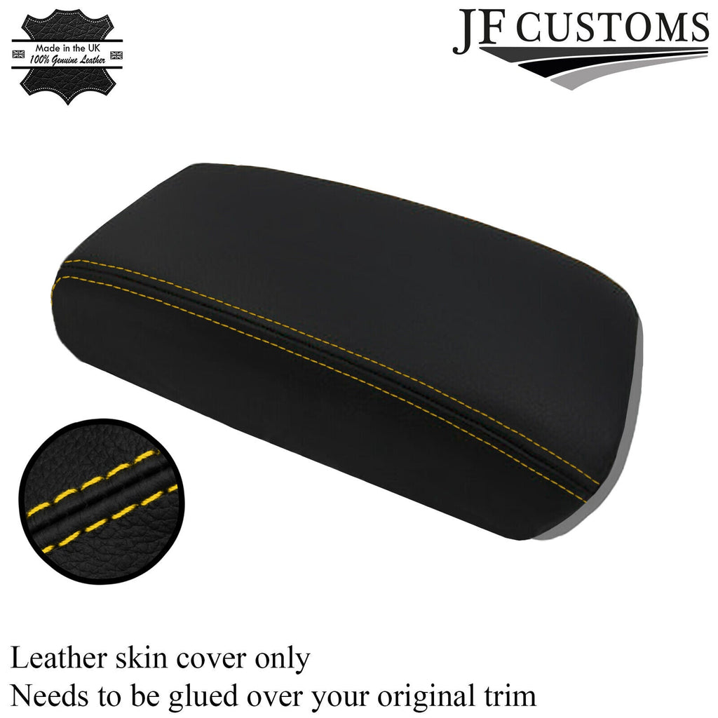 FITS VOLVO S70 V70 850 C70 ARM REST COVER YELLOW STITCH CUSTOM NEW MADE IN UK