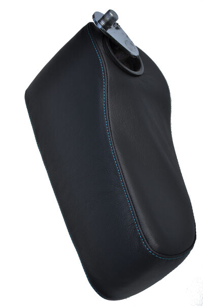 FITS MERCEDES W123 W114 W115 W116 blue stitching LEATHER ARMREST COVER