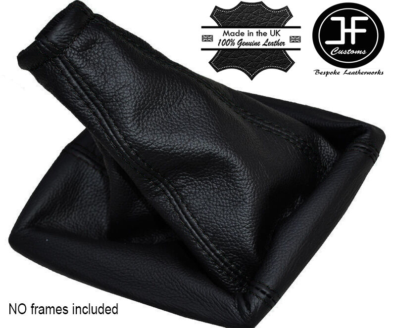 BLACK STITCH MANUAL LEATHER GEAR GAITER FITS VAUXHALL OPEL MERIVA MKI 2002-10