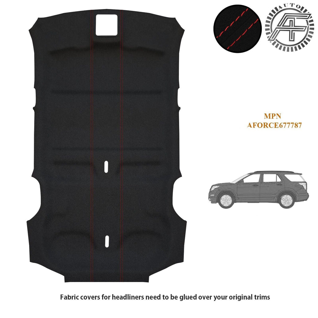 LUXE SUEDE HEADLINER WITH  COVER FITS FORD EXPLORER 2011–2019