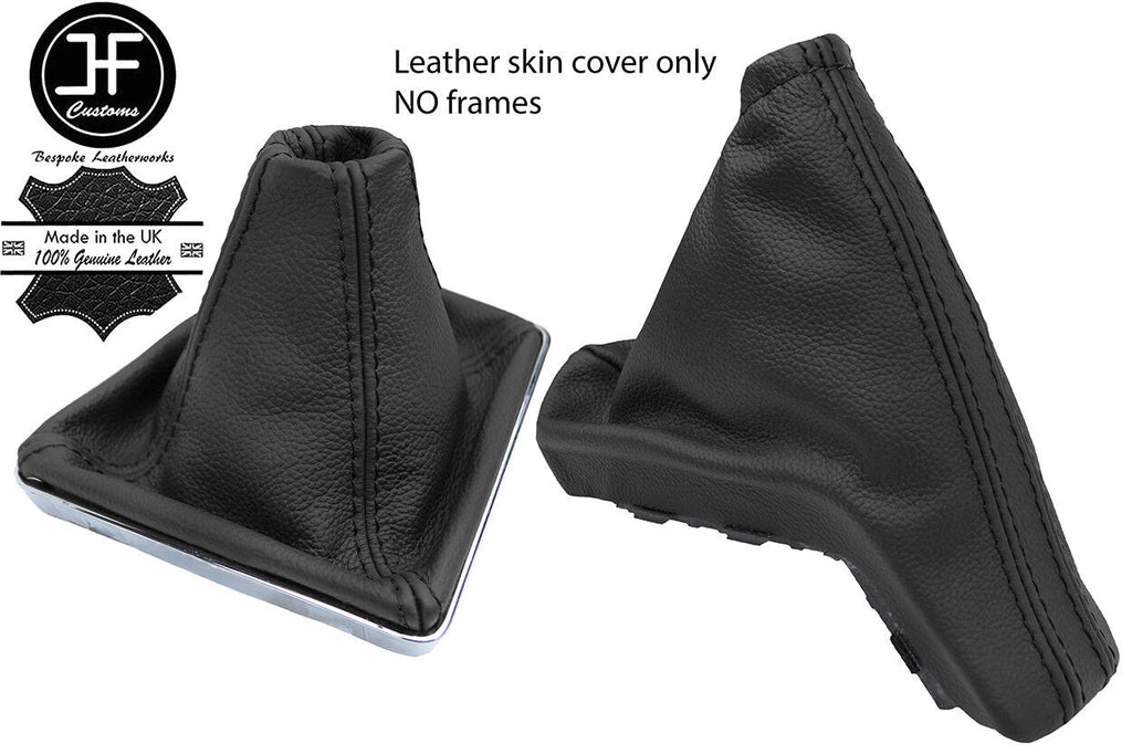 BLACK TOP GRAIN REAL LEATHER GAITER SET FOR VAUXHALL OPEL ASTRA MK5 H 2004-2009