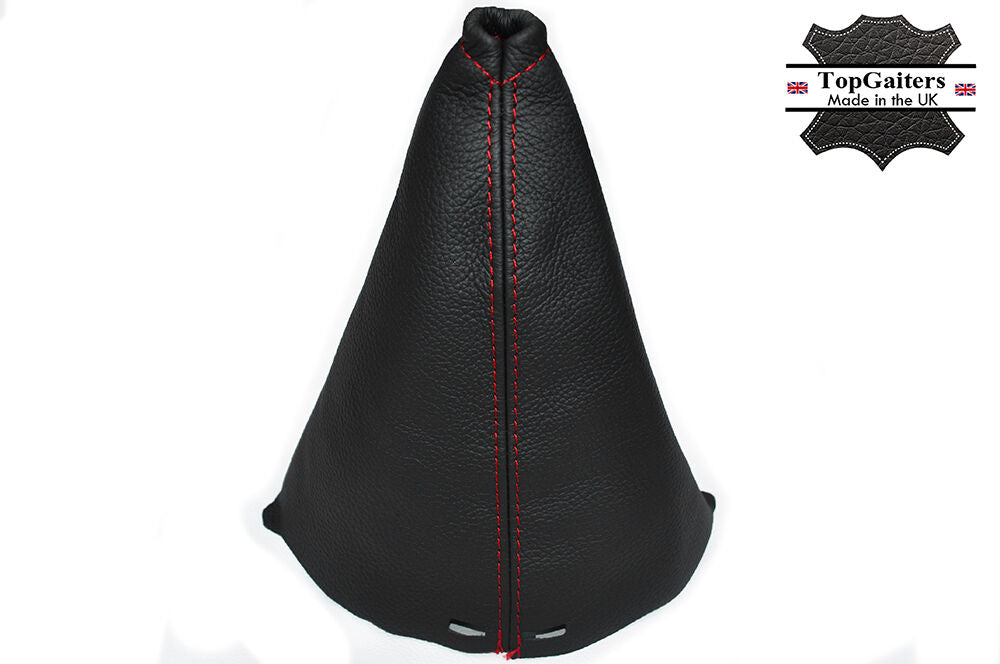 RED STITCHING FITS FORD FIESTA 1995-2002 GEAR STICK GAITER REAL LEATHER