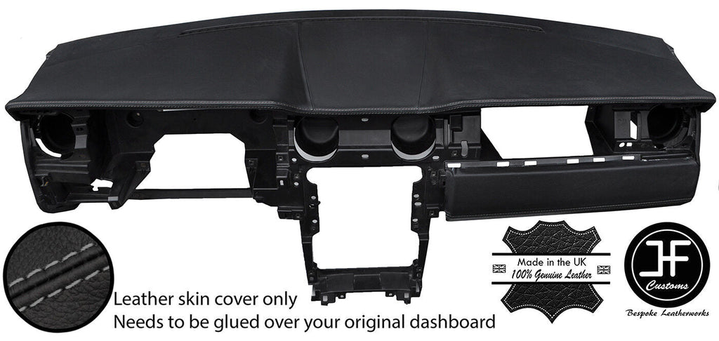GREY STITCH DASH DASHBOARD REAL LEATHER COVER FITS FORD MUSTANG 2005-2009