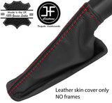 RED STITCHING TOP GRAIN LEATHER HANDBRAKE GAITER FITS SEAT LEON MK3 2012-2017