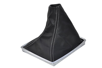 FITS MERCEDES SLK 2004+ MANUAL GEAR GAITER white stitch CUSTOM NEW MADE IN UK