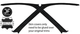 BLACK STITCH 2X A PILLAR REAL SUEDE COVERS FITS HONDA CRX 1988-1992 CUSTOM NEW