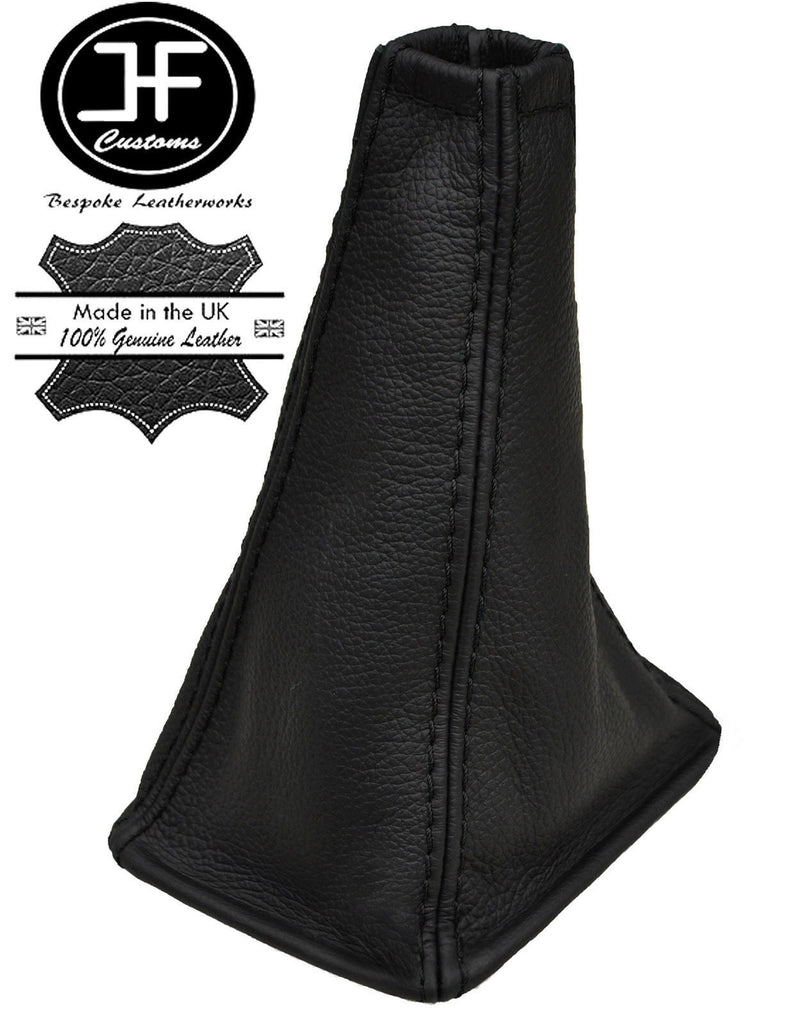 BLACK STITCH AUTO AUTOMATIC LEATHER GEAR GAITER FOR LAND ROVER FREELANDER 98-02