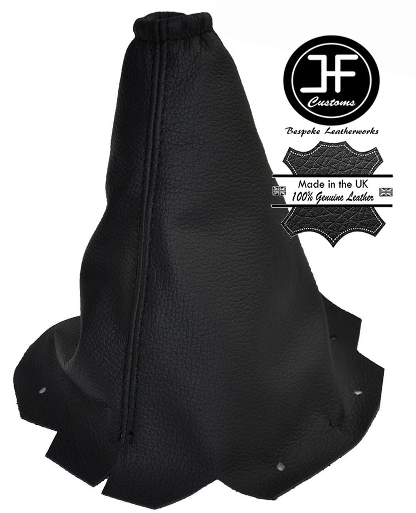 BLACK STITCH FITS PEUGEOT 406 COUPE 1999-2003 GEAR COVER GAITER BLACK LEATHER