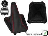 RED STITCH REAL LEATHER MANUAL GEAR+PLASTIC FRAME FOR PEUGEOT 406 COUPE 99-03
