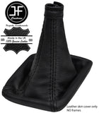BLACK STITCH TOP GRAIN LEATHER MANUAL GEAR GAITER FITS FIAT STILO 2001-2007