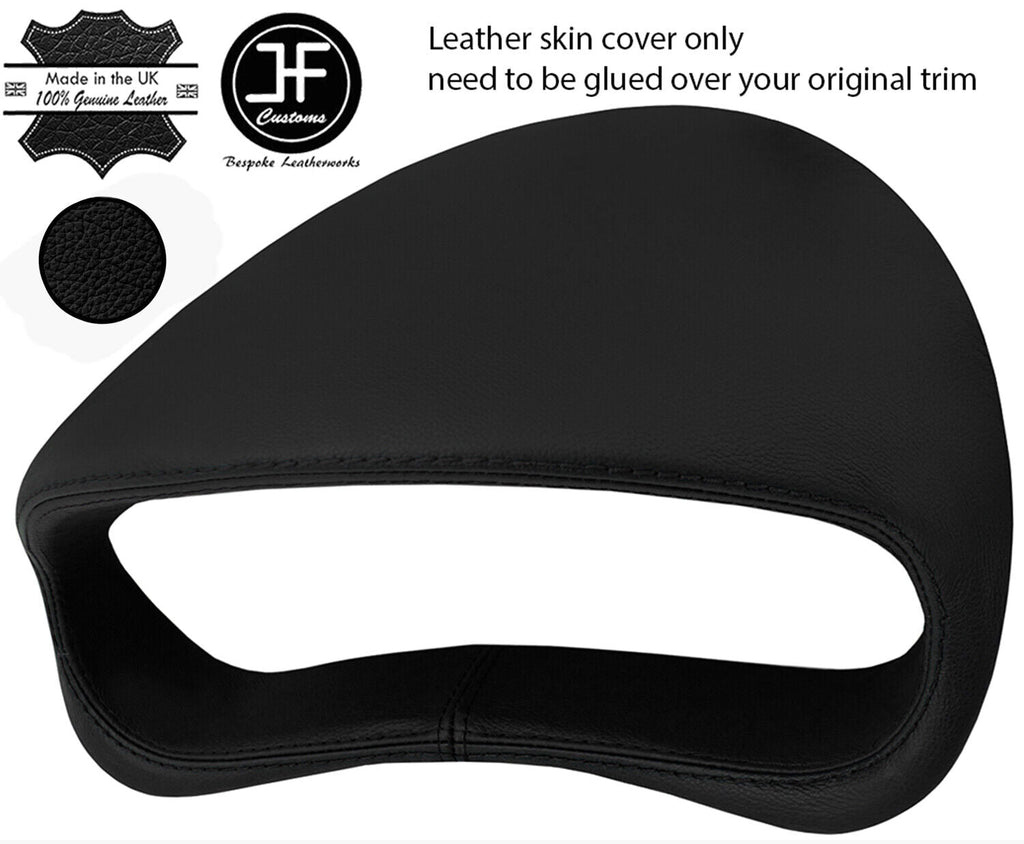BLACK BLACK GAUGE SPEEDO HOOD 2 TONE LEATHER COVER FOR PEUGEOT 206 98-12