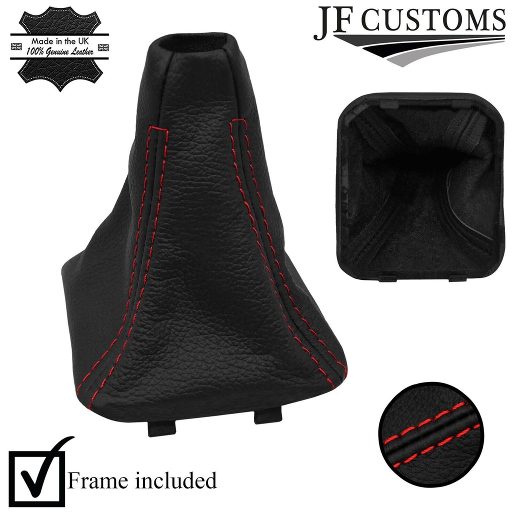 RED STITCH LEATHER GEAR COVER + PLASTIC FRAME FITS BMW F40 19-22 CUSTOM NEW