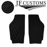 BLACK DIAMOND STITCH VINYL 4XTAILORED FLOOR CARPET FOR VW FOX 06-20 JF1