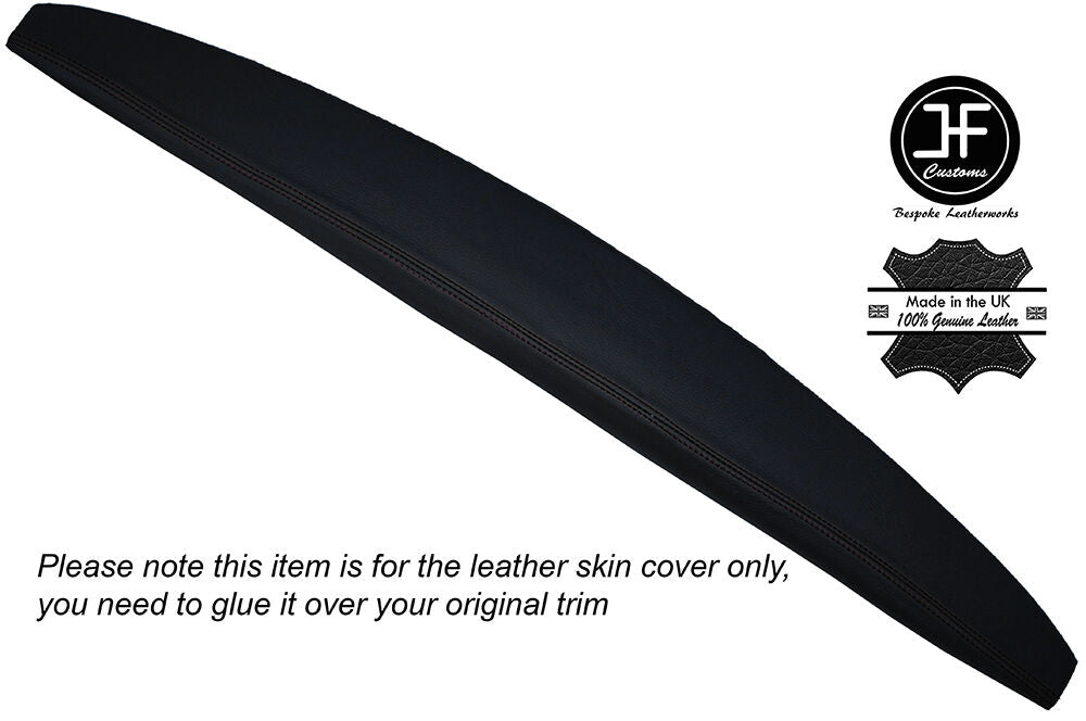 BLACK STITCHING TOP DASH DASHBOARD LEATHER SKIN COVER FITS HILLMAN MINX MK5