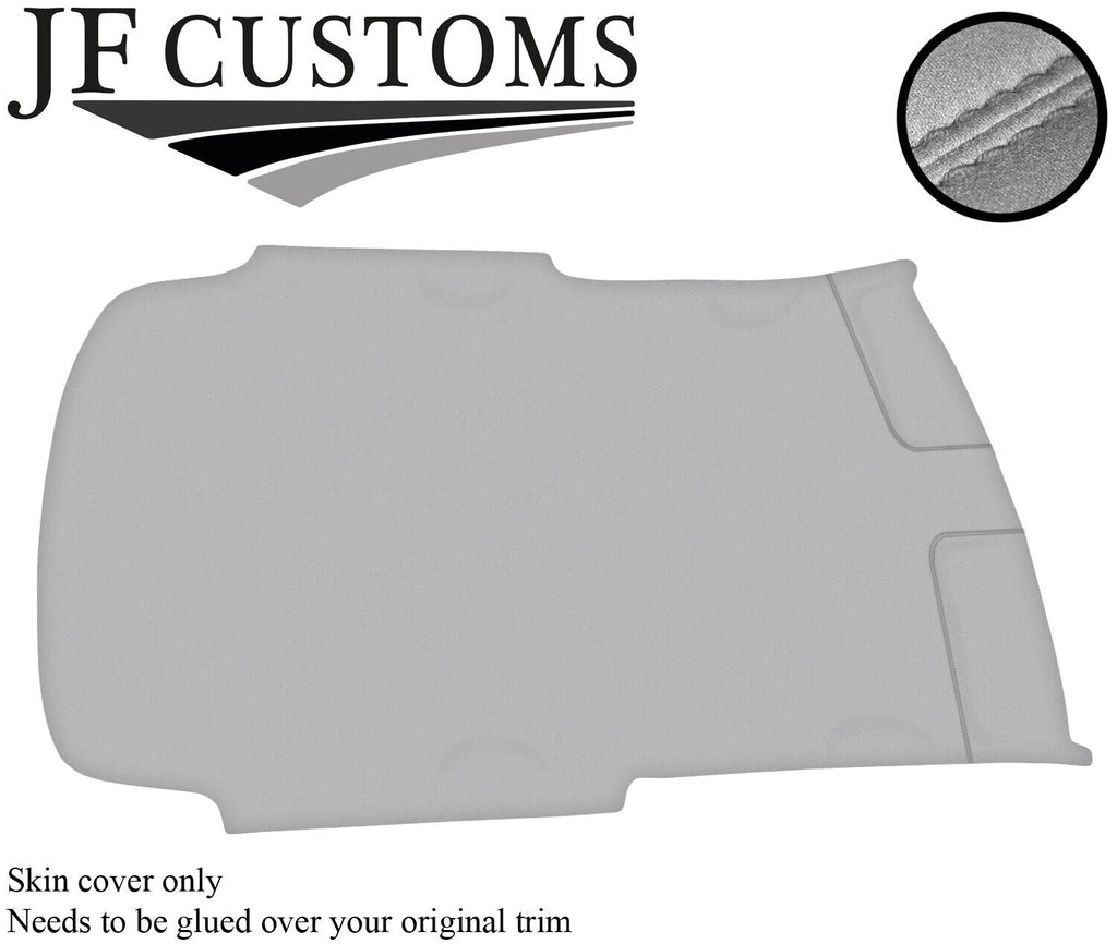 GREY STITCH ROOF HEADLINING LIGHT GREY LUXE SUEDE COVER FOR VW GOLF MK4 3 DOOR