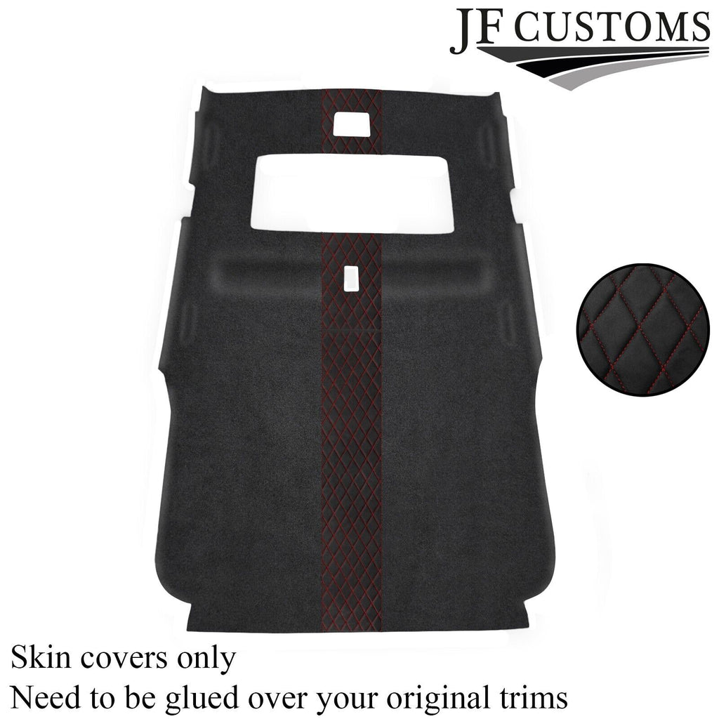 DSG2 D RED STITCH D GREY SUEDE HEADLINER COVER FOR LAND ROVER FREELANDER 1 97-06