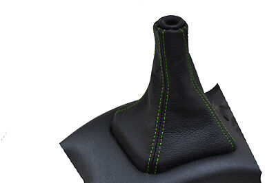 FITS MITSUBISHI LANCER EVO 1 2 3 GEAR GAITER LEATHER green CUSTOM NEW MADE IN UK