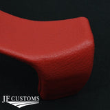 FOR MASERATI LEVANTE RED LEATHER COVERED UPPER STEERING COLUMN TRIM + FRAME