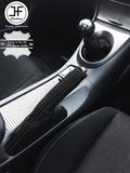BLACK STITCH LEATHER GEAR HANDBRAKE GAITER FITS HONDA CIVIC TYPE R S 2006-2011
