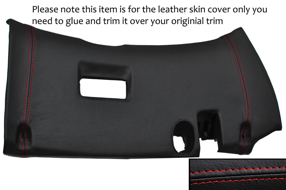 RED STITCH LOWER DASH PANEL TRIM LEATHER COVER FITS TOYOTA SUPRA MK4 93-02