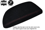 RED STITCH SUEDE ARMREST SKIN COVER FITS BMW 2 SERIES F22 2013-2016 CUSTOM NEW