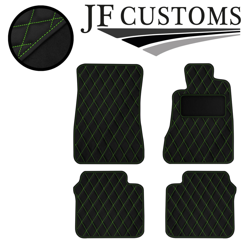 GREEN DIAMOND STITCH VINYL 4X TAILORED FLOOR CARPETS FOR LEXUS GS 300 07-13 JF1