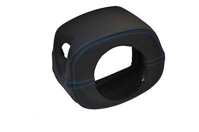 blue stitch FITS MAZDA MX5 MK2/2.5 MIATA 98-05 STEERING WHEEL SHROUD LEATHER