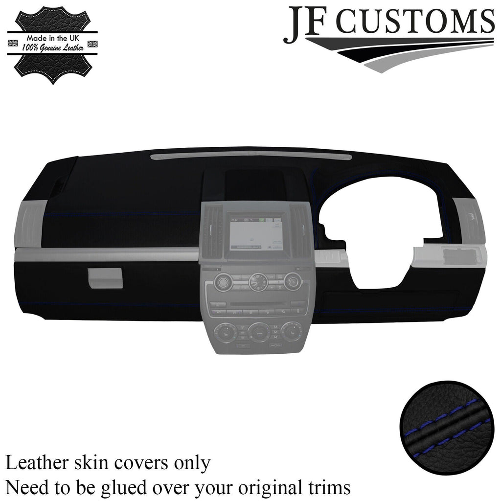 D BLUE STITCH LEATHER DASH DASHBOARD COVER FOR LAND ROVER FREELANDER 2 LR2 06-11