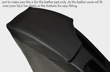 black stitch FITS SEAT ALTEA 2004 TO 2011 LEATHER ARMREST COVER CUSTOM NEW