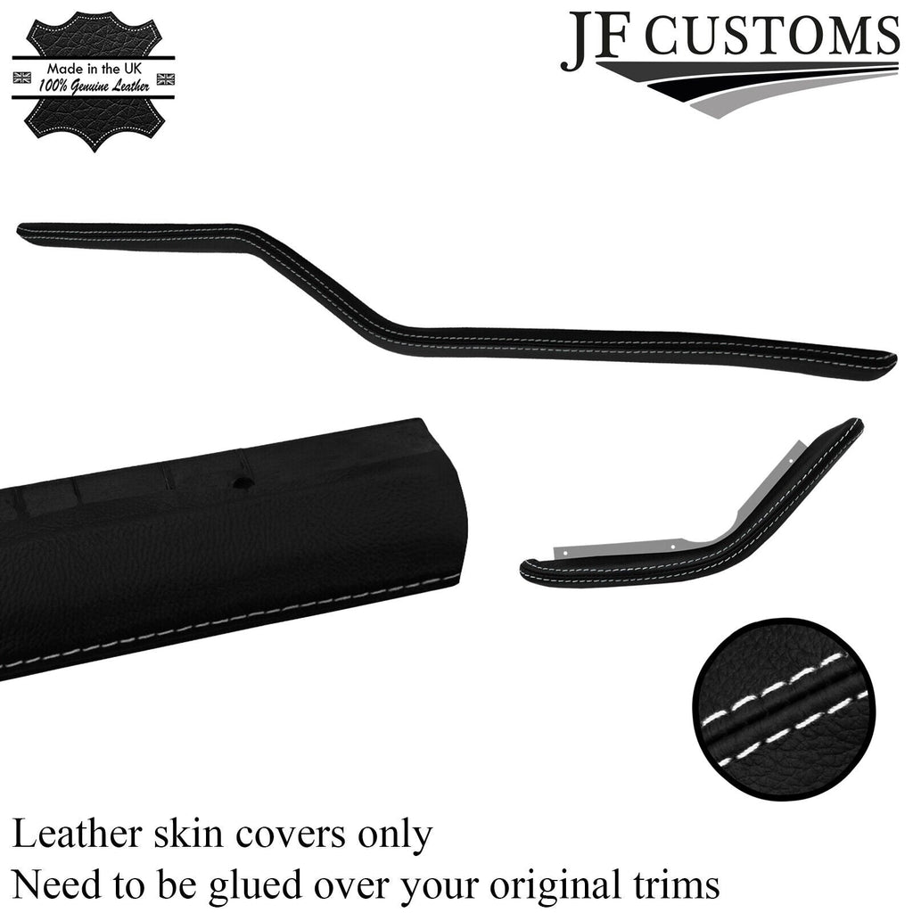 WHITE STITCH DASH PADS LEATHER COVER FOR TRIUMPH SPITFIRE MK4 GT6 CUSTOM NEW
