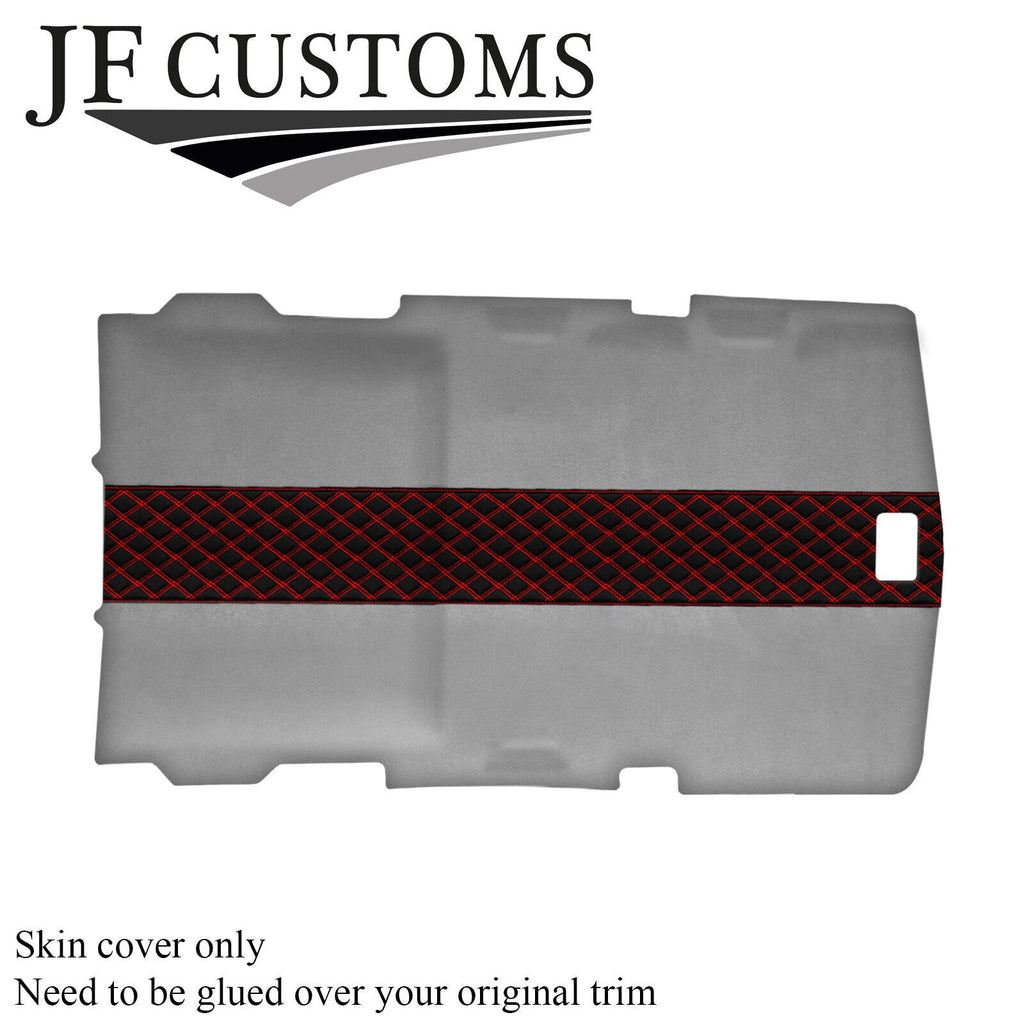 RED STITCH L GREY LUXE-SUEDE HEADLINER COVER FITS HUMMER H2 02-09 STYLE 3