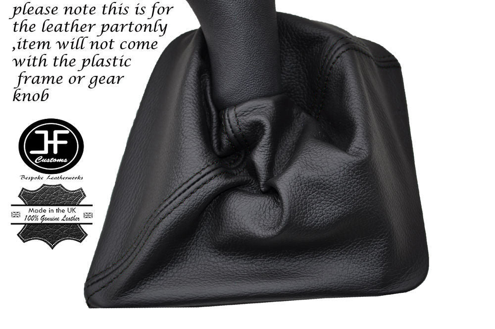 BLACK STITCHING LEATHER MANUAL GEAR GAITER FITS RENAULT KANGOO 2 II 2008-2016