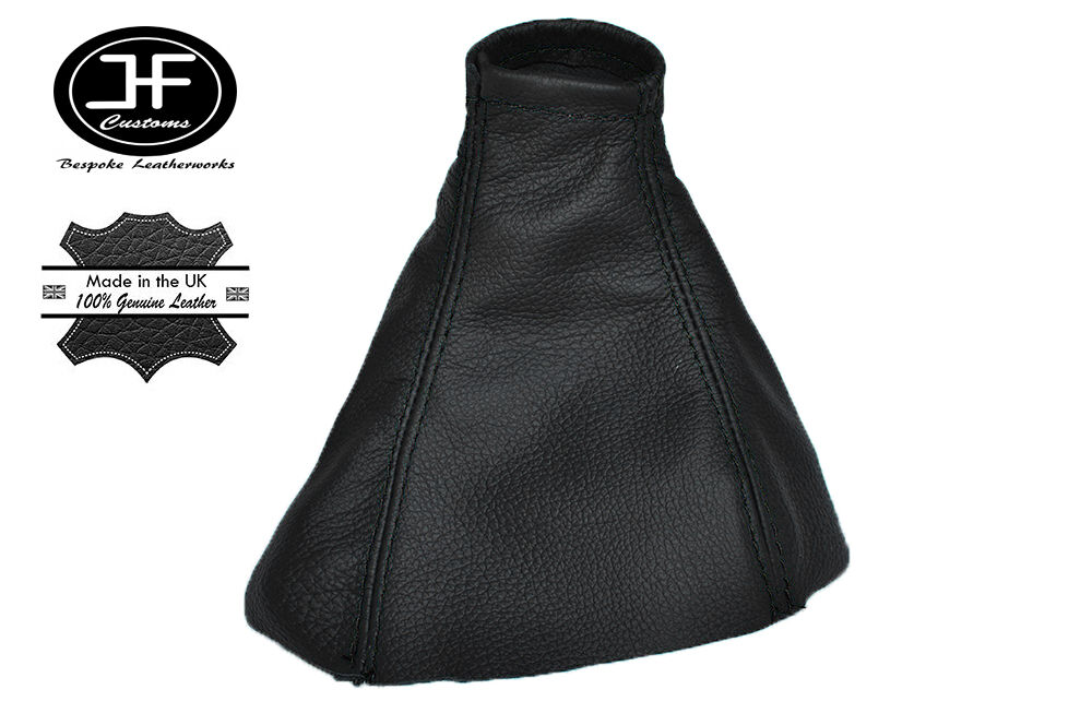 BLACK STITCH FITS MERCEDES SPRINTER MK2 II 2006-2015 BLACK GEAR GAITER LEATHER