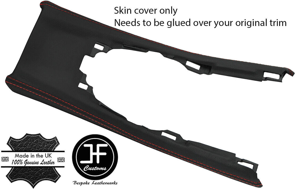 RED STITCHING CONSOLE GEAR SURROUND LEATHER FITS NISSAN PULSAR 2014-2019